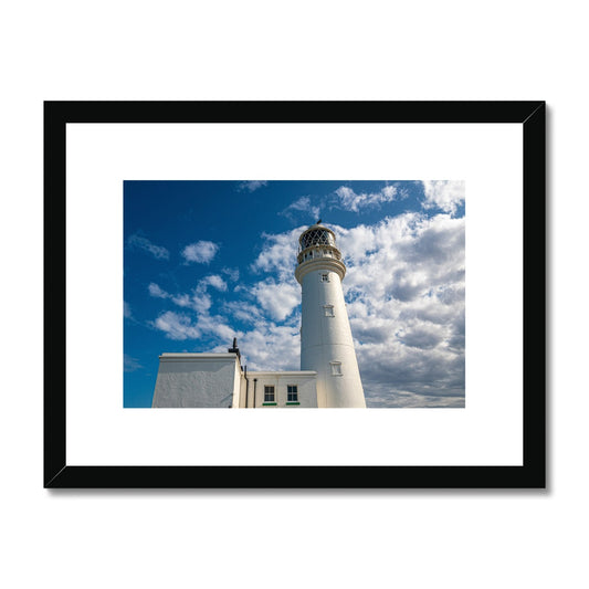 Flamborough Head Lighthouse, East Riding of Yorkshire. England, UK Framed & Mounted Print