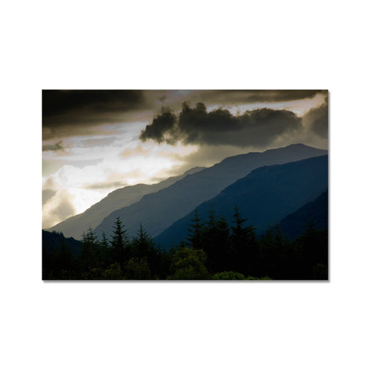 Mountain view from Balquhidder, Perthshire, Scotland Fine Art Print