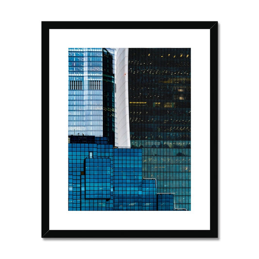 City Buildings Framed & Mounted Print