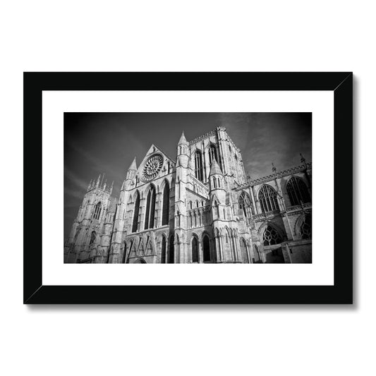Rose Window in the South Front of York Minster Framed & Mounted Print