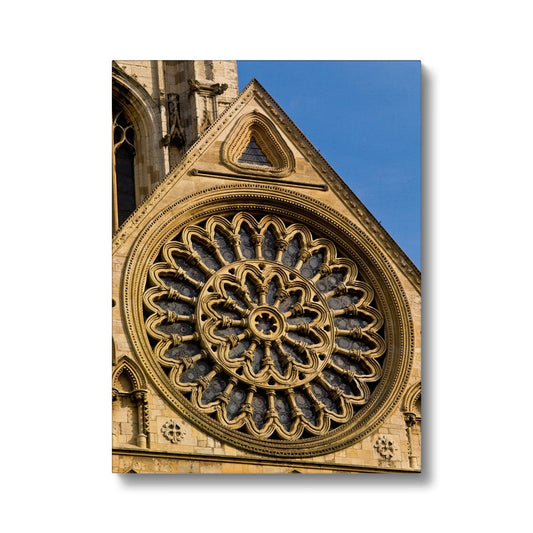 Exterior view of the Rose window of York Minster, York, North Yorkshire,UK. Canvas