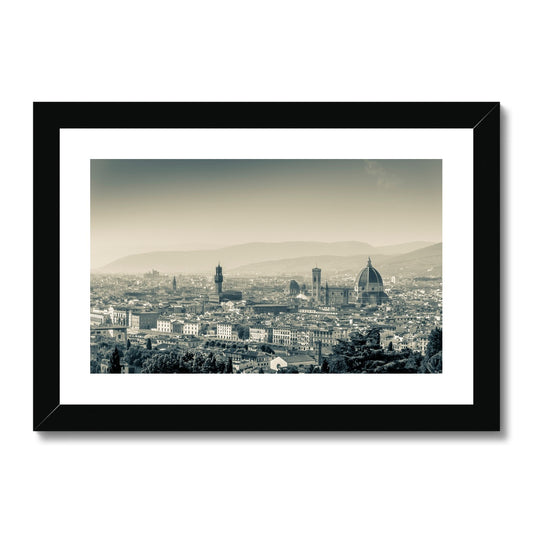 Florence Cathedral with its Brunelleschi dome, Italy. Framed & Mounted Print