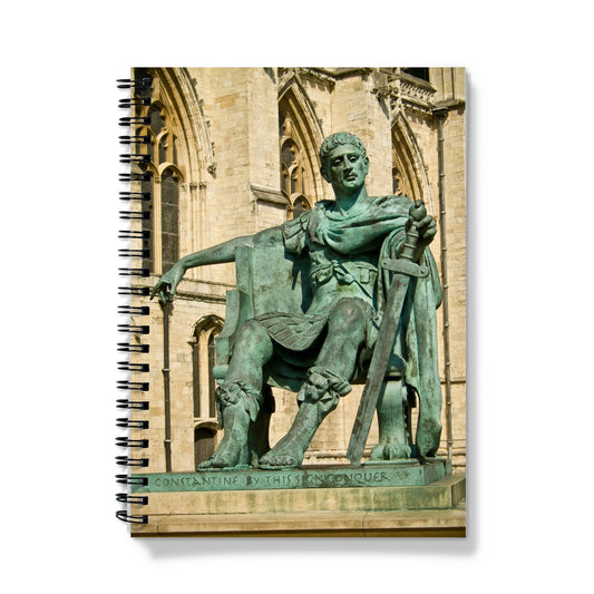 Statue of Constantine the Great, Minster Yard, York, North Yorkshire, UK Notebook
