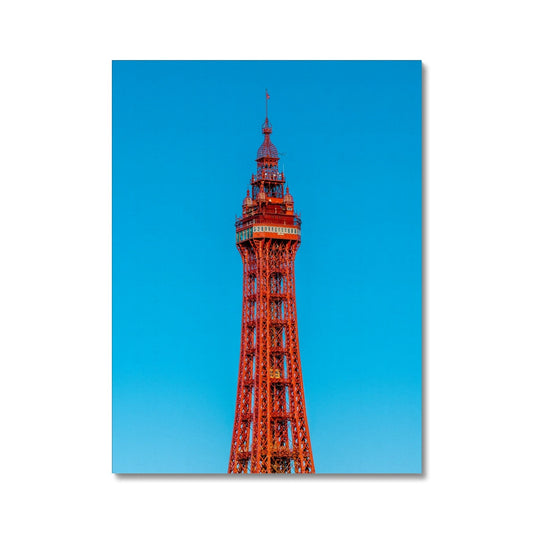 Blackpool Tower with a cloudless blue sky. UK Canvas