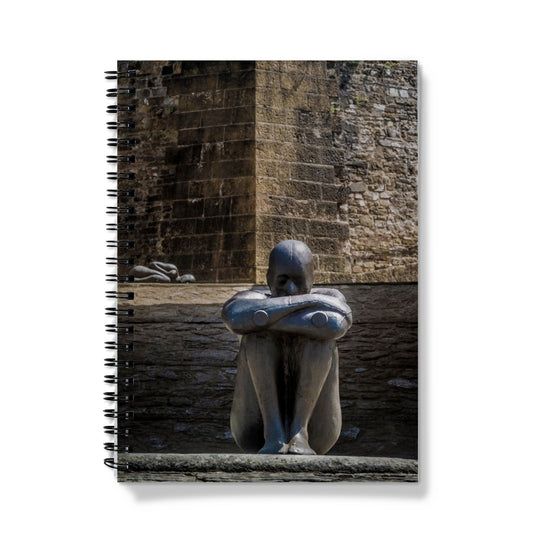 Antony Gormley HUMAN sculpture exhibition at  Forte di Belvedere, Florence, Italy Notebook