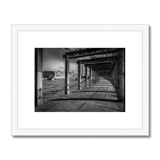 West Pier, Whitby, UK. Framed & Mounted Print