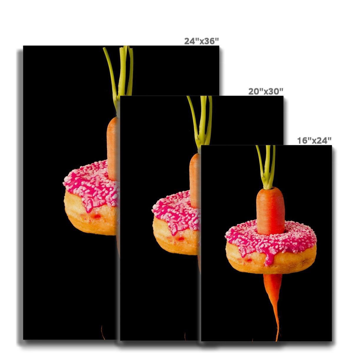 Carrot and Doughnut dilemma!  Canvas