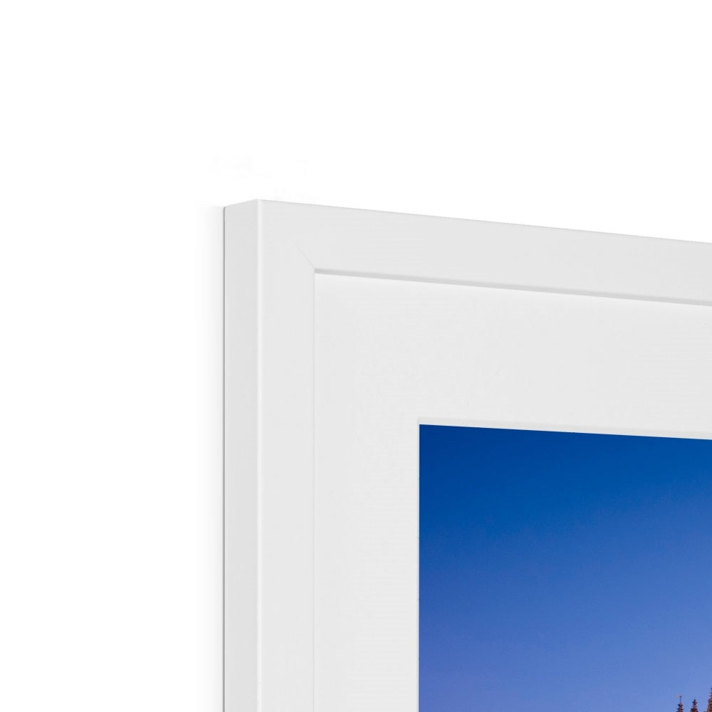 York Minster in the snow, York, UK. Framed & Mounted Print