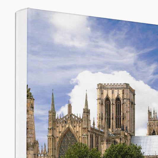 York Minster towering over York's historic rooftops. York. North Yorkshire. UK Canvas