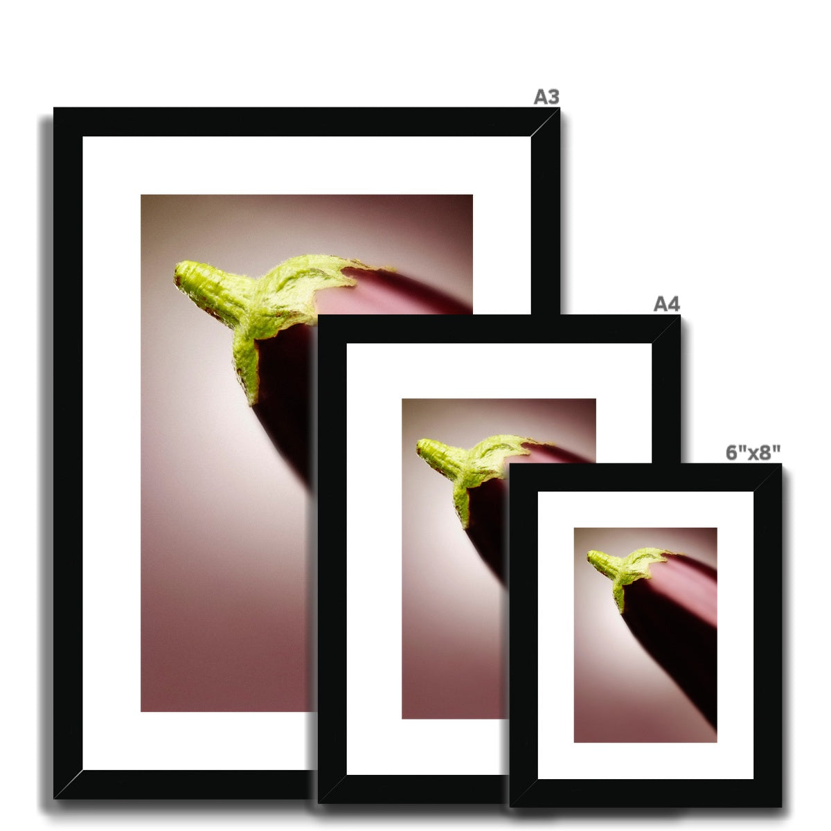 Aubergine - Still life Framed & Mounted Print