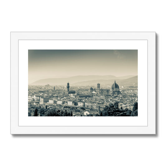 Florence Cathedral with its Brunelleschi dome, Italy. Framed & Mounted Print