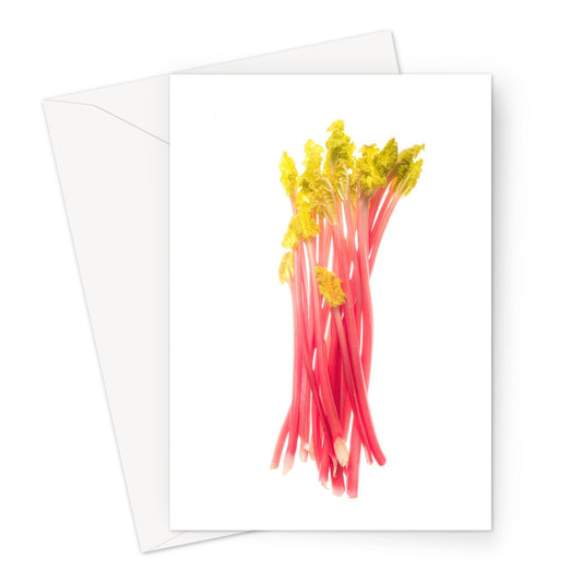 Early forced rhubarb Greeting Card