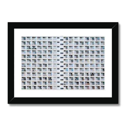 Apartment block Framed & Mounted Print