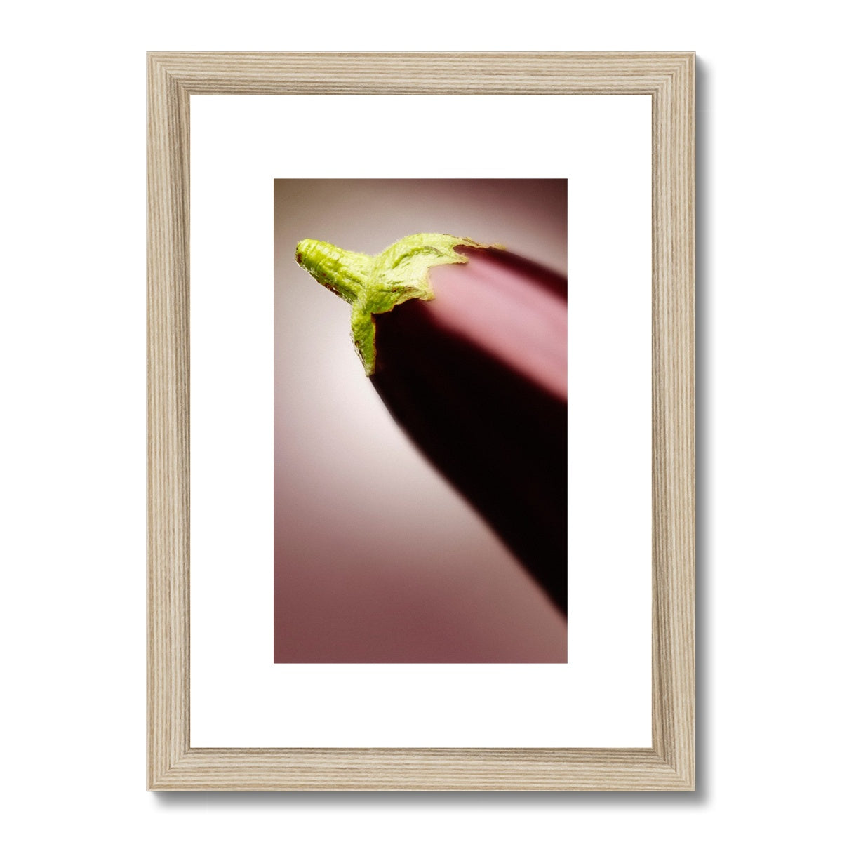 Aubergine - Still life Framed & Mounted Print