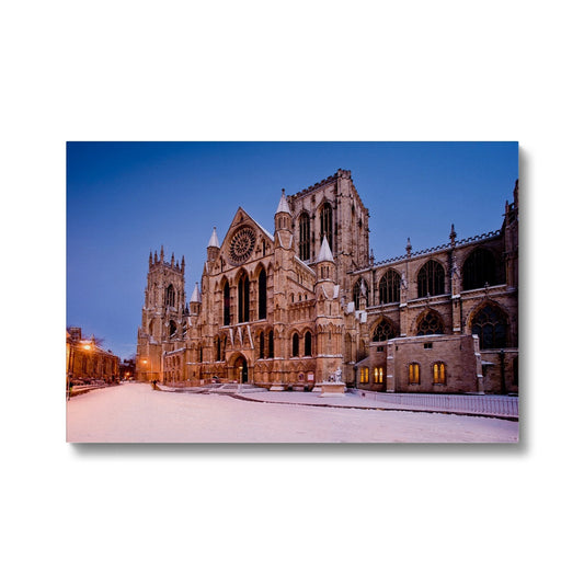 York Minster in the snow, York, UK. Canvas