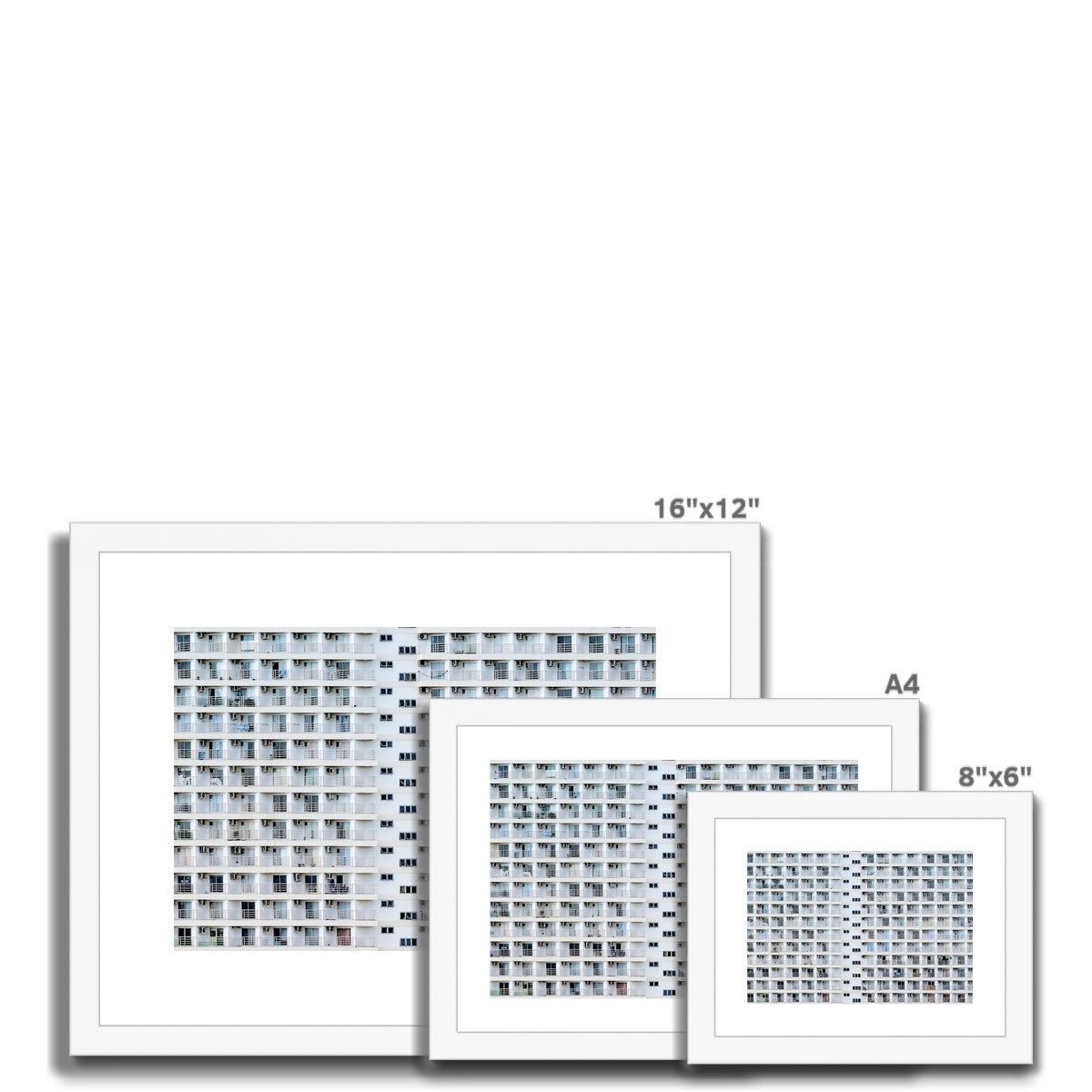 Apartment block Framed & Mounted Print