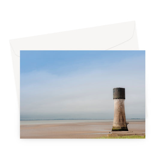 Low lighthouse at Spurn Point. UK Greeting Card