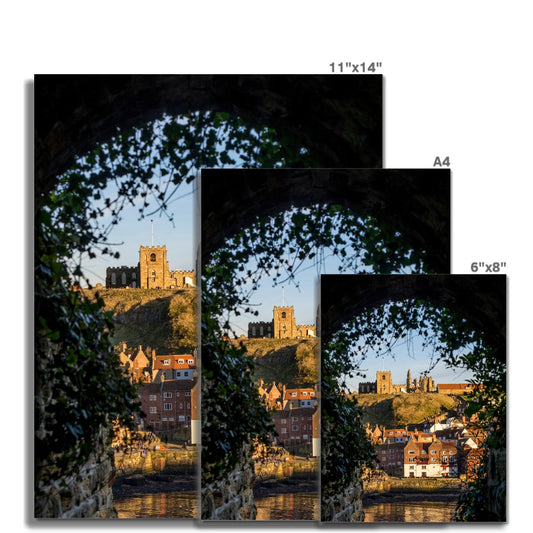 St Mary's Church and Whitby Abbey, Whitby, UK. Fine Art Print
