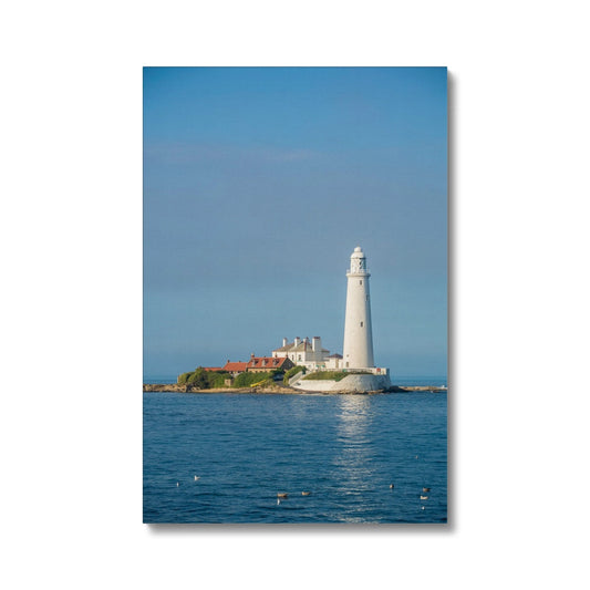 St Mary's Island and lighthouse at high tide, Whitley Bay, Tyne and Wear. UK Canvas