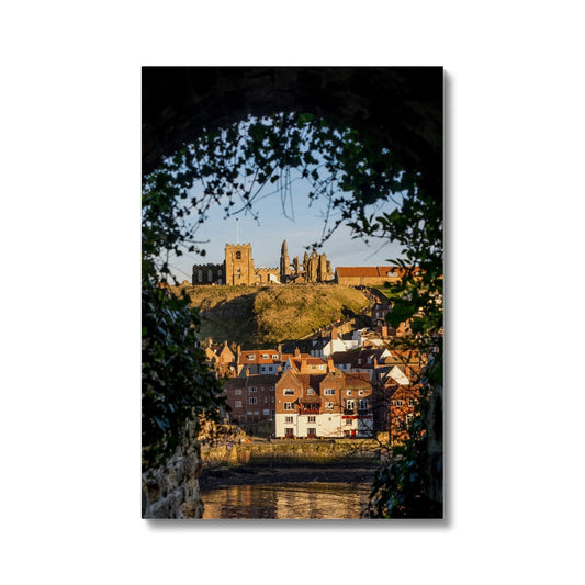 St Mary's Church and Whitby Abbey, Whitby, UK. Canvas