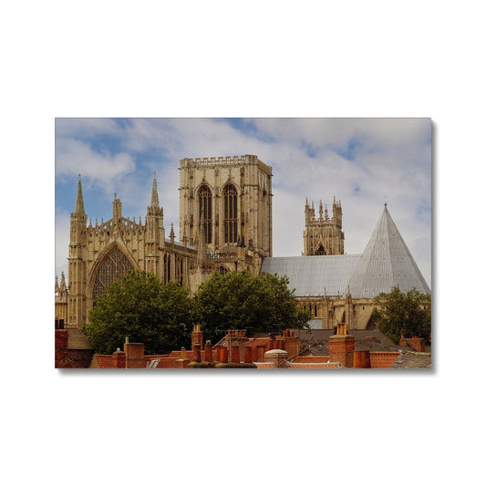York Minster towering over York's historic rooftops. York. North Yorkshire. UK Canvas