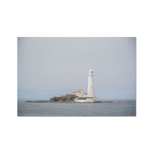 St Mary's Island and lighthouse. Whitley Bay, Tyne and Wear. UK Fine Art Print