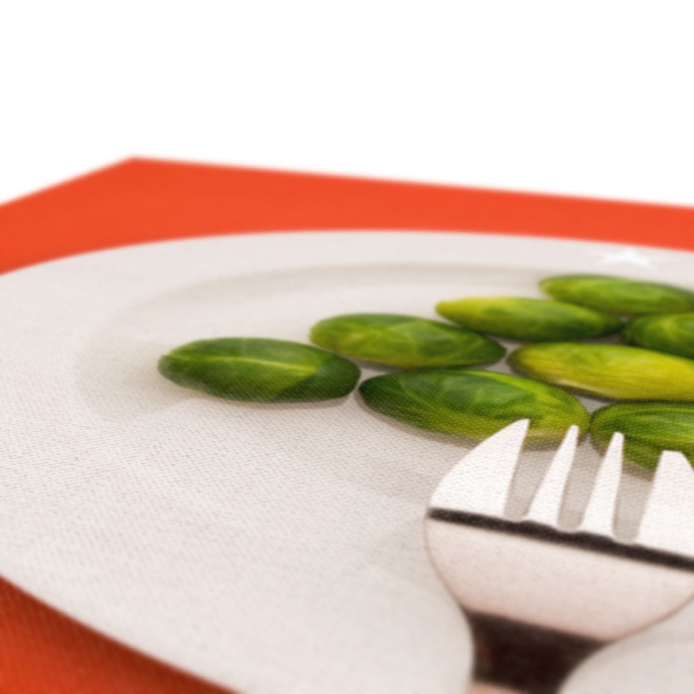 Sprouts in the shape of a Christmas tree Canvas