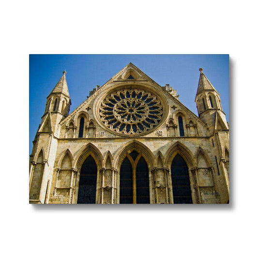 Rose window and South façade of York Minster, North Yorkshire, UK Canvas