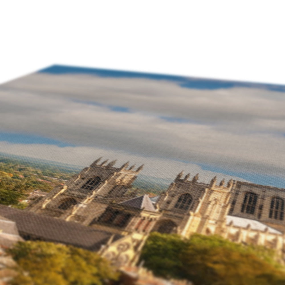 Aerial view of York Minster, North Yorkshire, UK Canvas