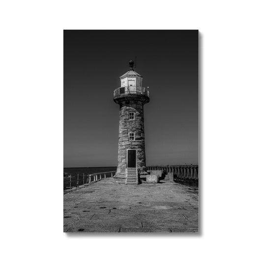 East Lighthouse on East Pier,  Whitby, UK. Canvas