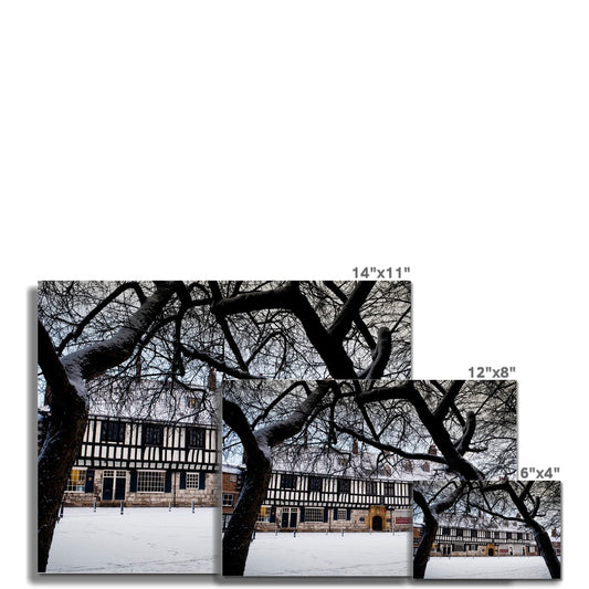 St Williams College York in snow. UK Fine Art Print