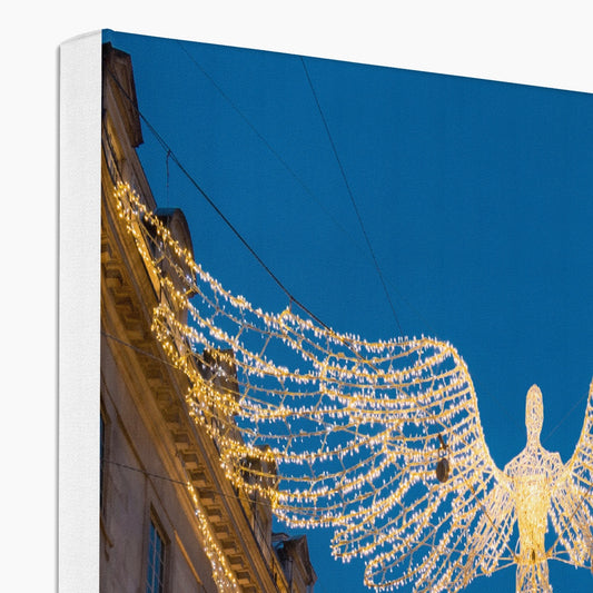 Christmas Angel illuminations in Regent Street, London, UK. Canvas