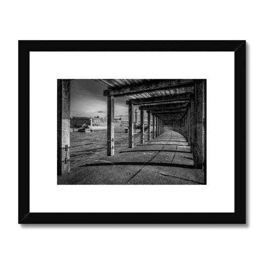 West Pier, Whitby, UK. Framed & Mounted Print