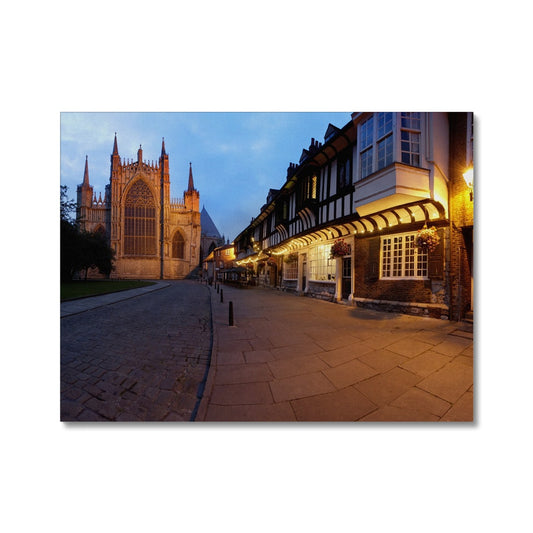 York Minster and St Williams College at dusk. York UK Canvas