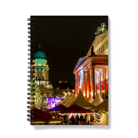 Weihnachtszauber Christmas  Market at the Gendarmenmarkt at night, Berlin, Germany Notebook