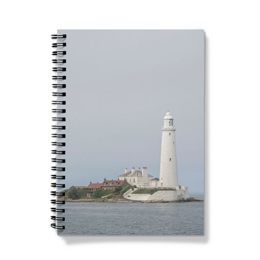 St Mary's Island and lighthouse. Whitley Bay, Tyne and Wear. UK Notebook
