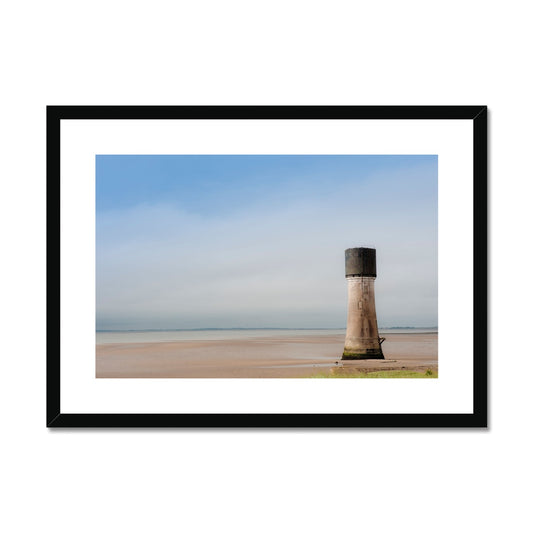 Low lighthouse at Spurn Point. UK Framed & Mounted Print