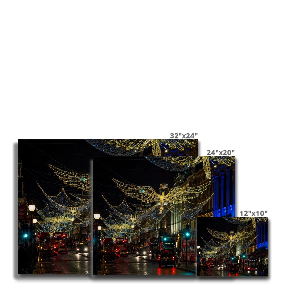 Regent Street Christmas lights, London. UK. Canvas