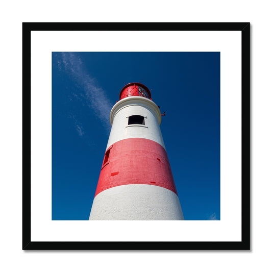 Souter Lighthouse in the village of Marsden, South Shields, Tyne & Wear, UK. Framed & Mounted Print