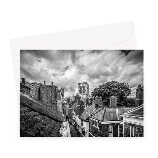 York Minster and rooftops Greeting Card