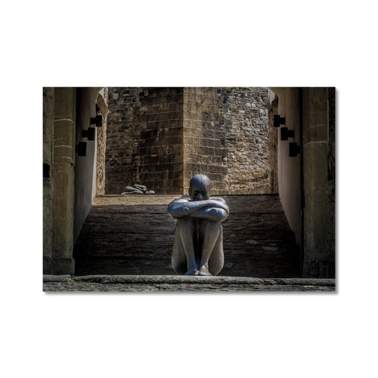 Antony Gormley HUMAN sculpture exhibition at  Forte di Belvedere, Florence, Italy Fine Art Print