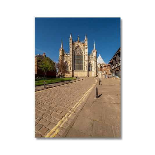 The Great East Window of York Minster seen from College Street,York. UK Canvas