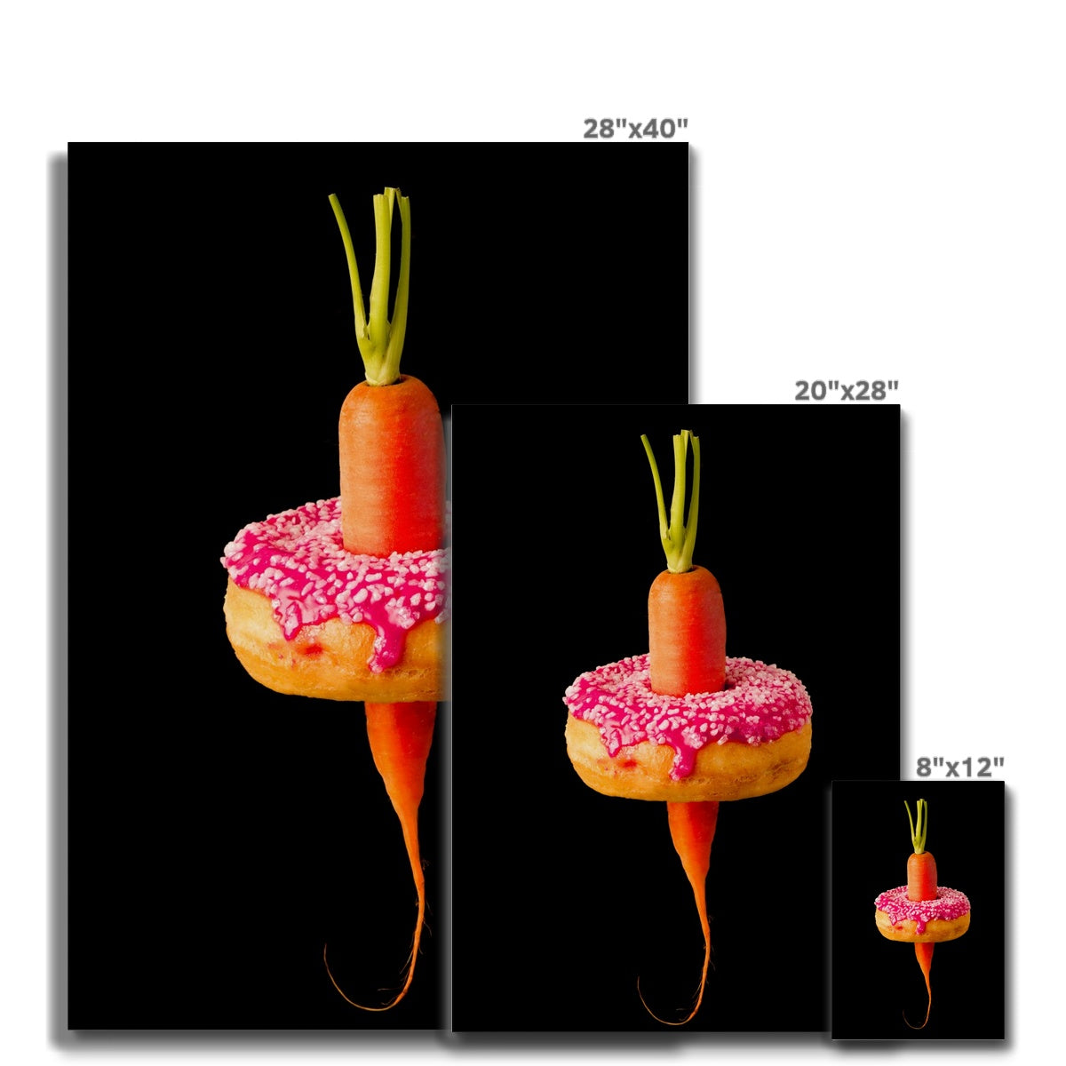 Carrot and Doughnut dilemma!  Canvas