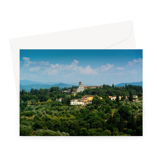 Church of  San Miniato al Monte. Florence, Italy. Greeting Card