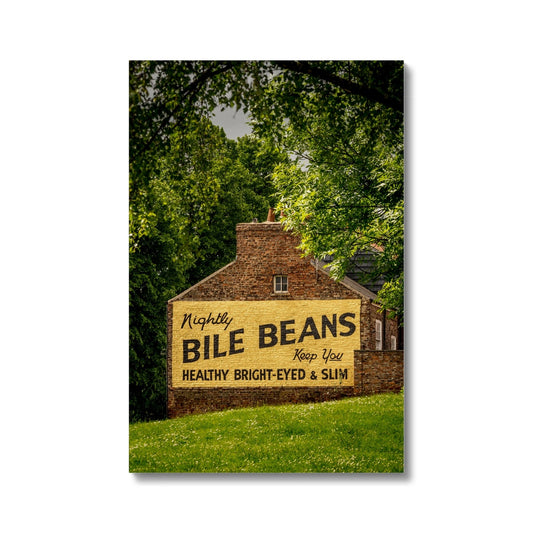 Bile Beans advertising sign, York. Canvas