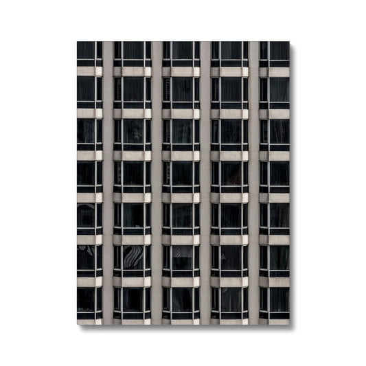 Geometric patterns of a modern urban high-rise facade Canvas