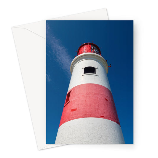Souter Lighthouse in the village of Marsden, South Shields, Tyne & Wear, UK. Greeting Card