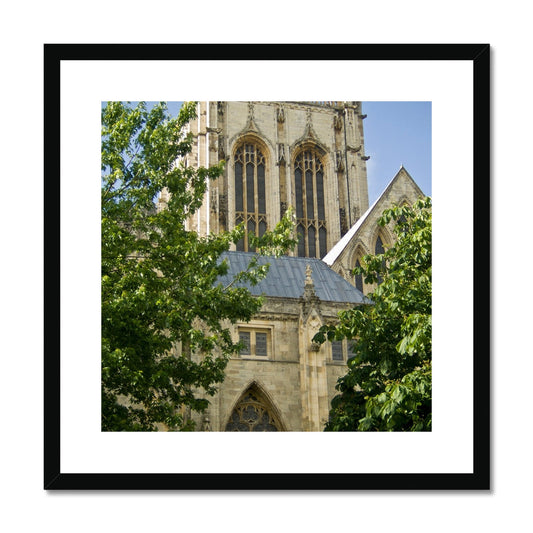 York Minster seen from Dean's Park, York, North Yorkshire, UK Framed & Mounted Print