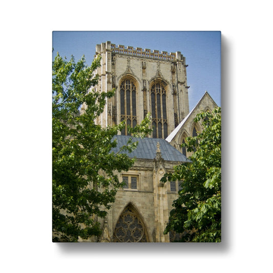 York Minster seen from Dean's Park, York, North Yorkshire, UK Canvas