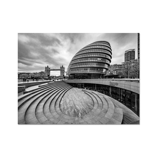 City Hall and The Scoop with Tower Bridge, London. Fine Art Print